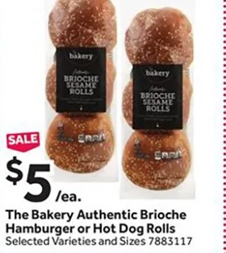 The Bakery Brioche Hamburger or Hot Dog Rolls