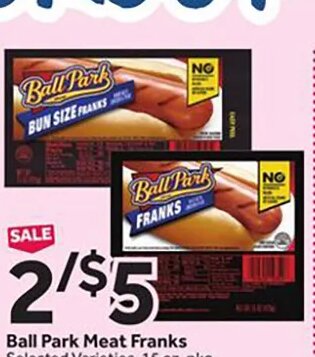 Ball Park Meat Franks at Stop & Shop