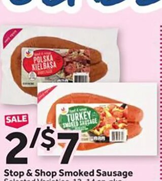 Stop & Shop Smoked Sausage at Stop & Shop