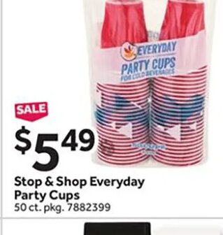 Stop & Shop Everyday Party Cups