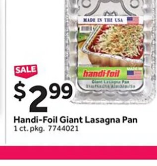 Handi-foil Giant Lasagna Pan