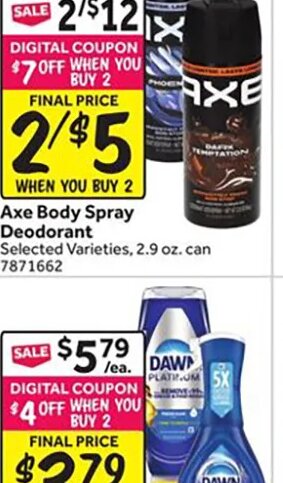 Dove Body Wash or Dry Spray Deodorant