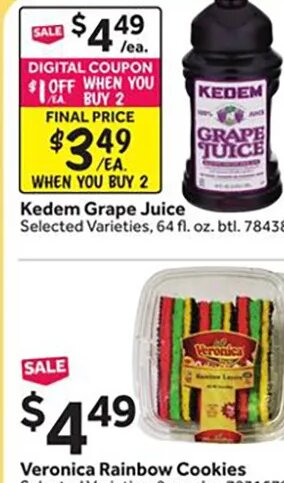 Kedem Grape Juice at Stop & Shop