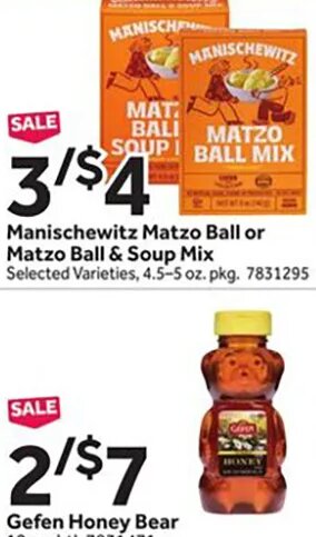 Manischewitz Matzo Ball or Matzo Ball & Soup Mix at Stop & Shop