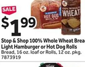 Stop & Shop 100% Whole Wheat Bread