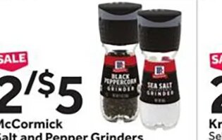 McCormick Salt and Pepper Grinders