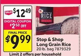 Stop & Shop Long Grain Rice at Stop & Shop