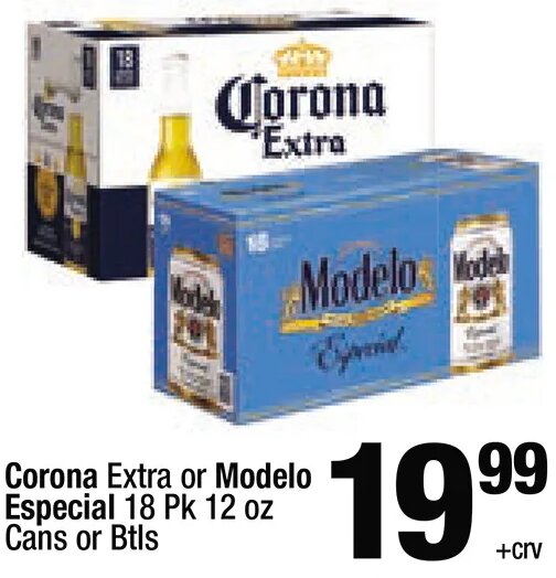 Corona Extra or Modelo Especial