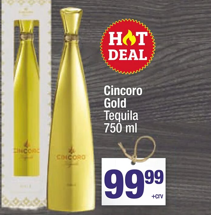 Cincoro Gold Tequila