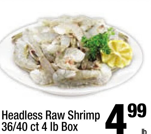 Headless Raw Shrimp at Super King Markets
