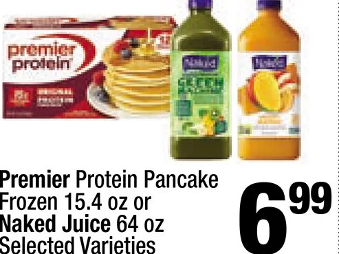 Premier Protein Pancake or Naked Juice