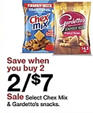 Chex Mix & Gardetto's snacks