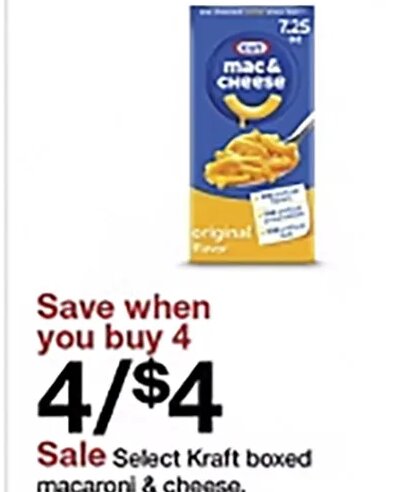 Kraft boxed macaroni & cheese