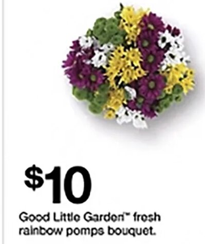 Good Little Garden fresh rainbow pomps bouquet