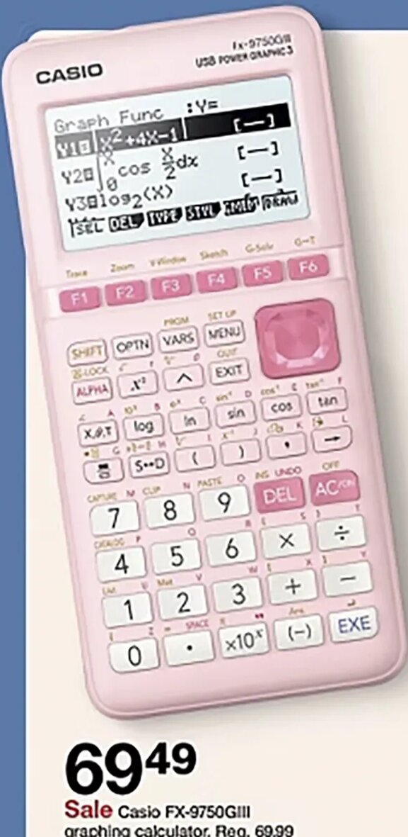 Casio FX-9750GIII graphing calculator