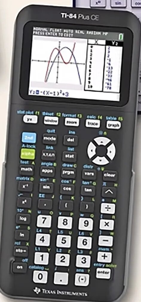 Texas Instruments TI-84 Plus CE graphing calculator