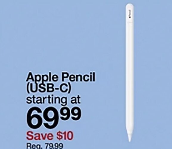 Apple Pencil (USB-C) at Target