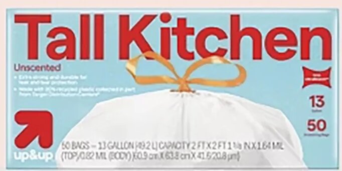 up&up Tall Kitchen Trash Bags