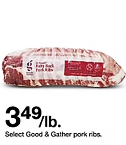 Good & Gather pork ribs at Target