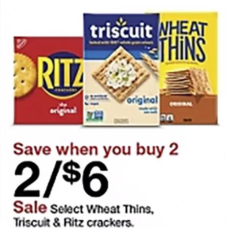 Wheat Thins, Triscuit & Ritz crackers at Target