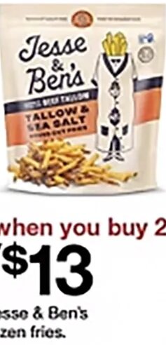 Jesse & Ben's Tallow & Sea Salt Fries