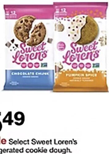 Select Sweet Loren's refrigerated cookie dough
