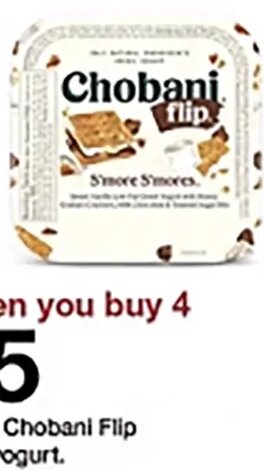 Select Chobani Flip single-serve yogurt at Target