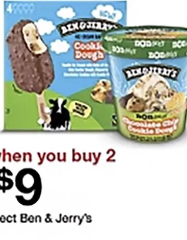 Select Ben & Jerry's ice cream