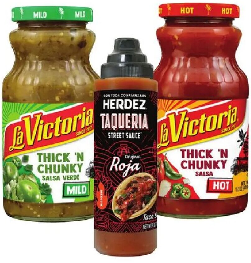 Herdez Taqueria Sauce or La Victoria Salsa