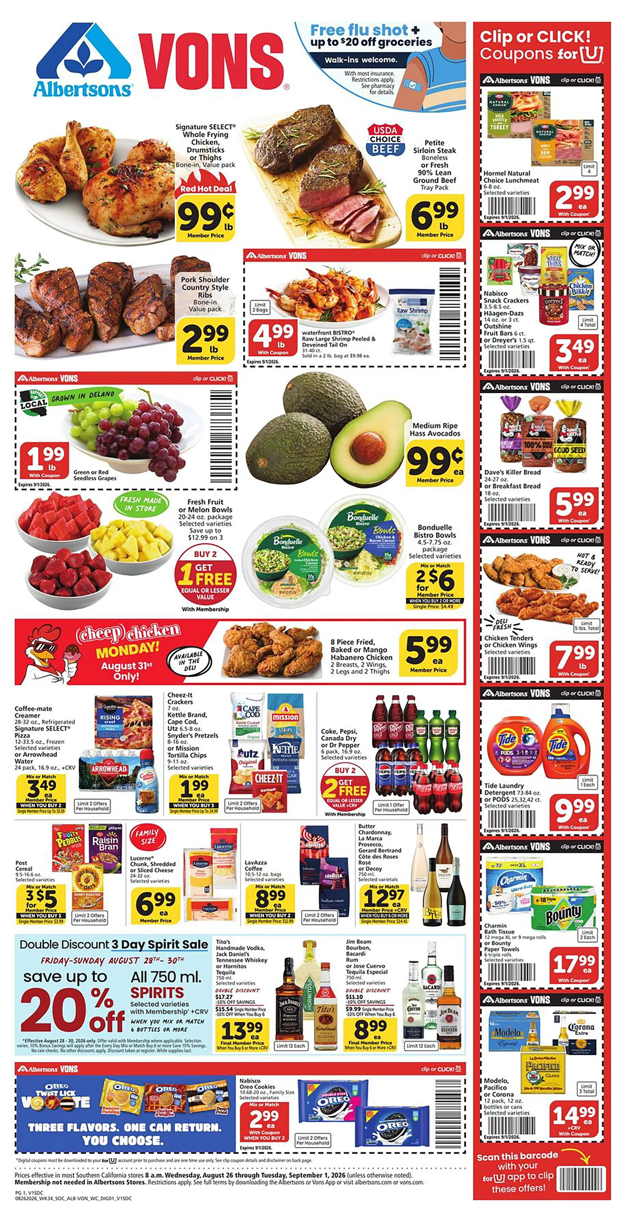Vons Weekly Ad Page 1
