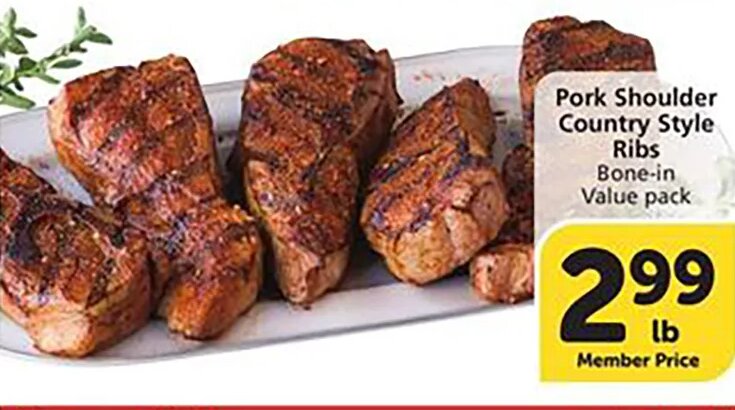 Pork Shoulder Country Style Ribs at Vons