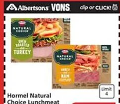 Hormel Lunchmeat at Vons