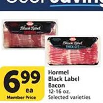 Hormel Black Label Bacon at Vons