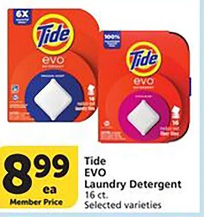 Tide EVO Laundry Detergent at Vons