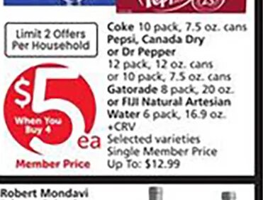 Coke 10 pack at Vons