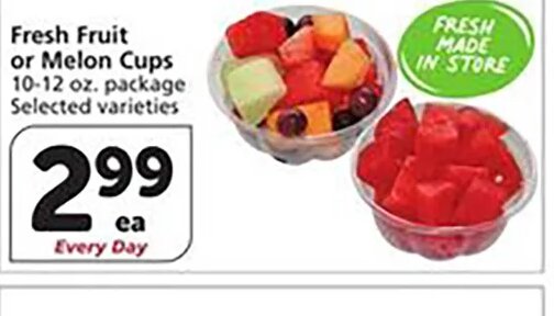 Fresh Fruit or Melon Cups