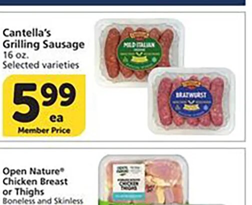 Cantella's Grilling Sausage