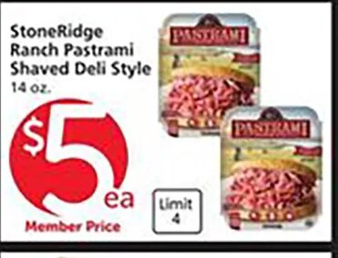 StoneRidge Ranch Pastrami at Vons
