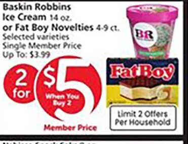 Baskin Robbins Ice Cream at Vons