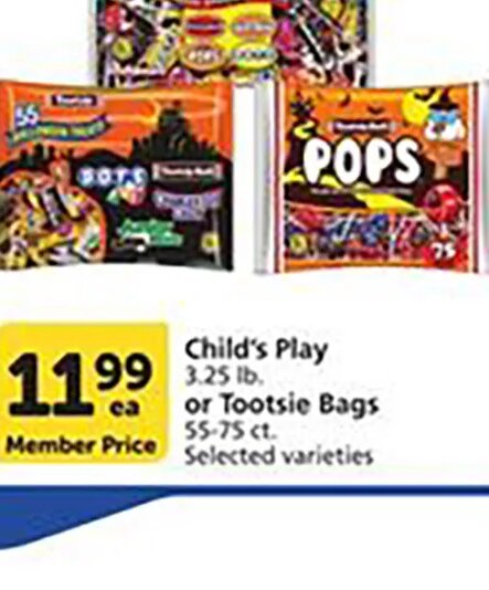 Child's Play or Tootsie Bags