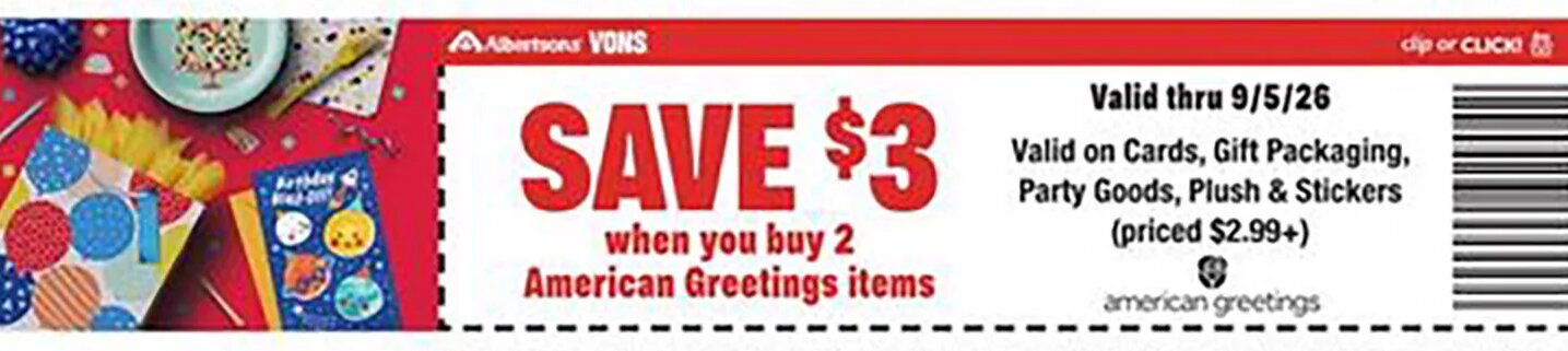 American Greetings items