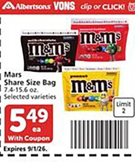 Mars Share Size Bag