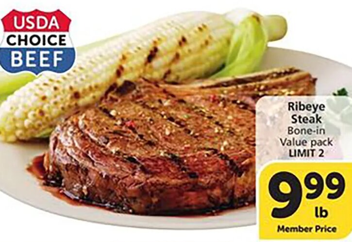 Ribeye Steak at Vons
