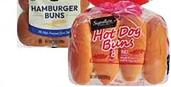 Signature Select Hamburger or Hot Dog Buns
