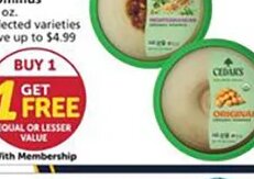 Cedar's Organic Hummus