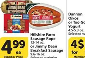 Hillshire Farm Sausage Rope at Vons