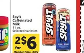 Spyt Caffeinated Milk at Vons