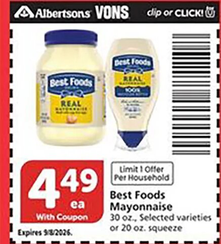 Best Foods Mayonnaise