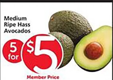 Medium Ripe Hass Avocados at Vons