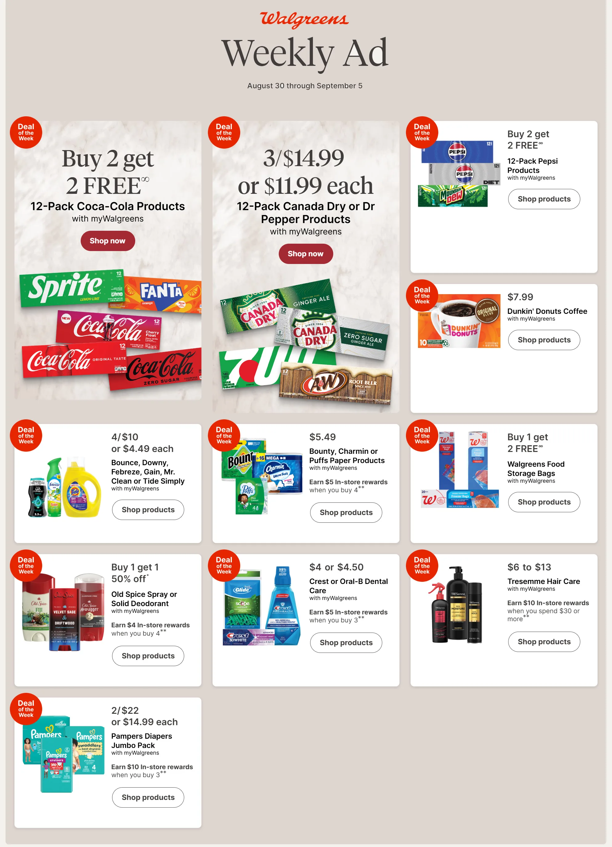 Walgreens Weekly Ad Page 1